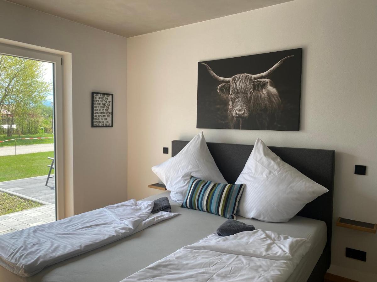 Neubau Gruener Wolpertinger Designwhg 106Qm Barrierefrei Apartamento Breitbrunn am Chiemsee Exterior foto