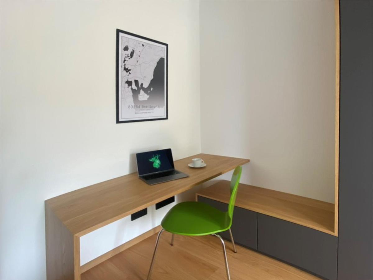 Neubau Gruener Wolpertinger Designwhg 106Qm Barrierefrei Apartamento Breitbrunn am Chiemsee Exterior foto