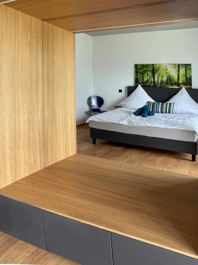Neubau Gruener Wolpertinger Designwhg 106Qm Barrierefrei Apartamento Breitbrunn am Chiemsee Exterior foto