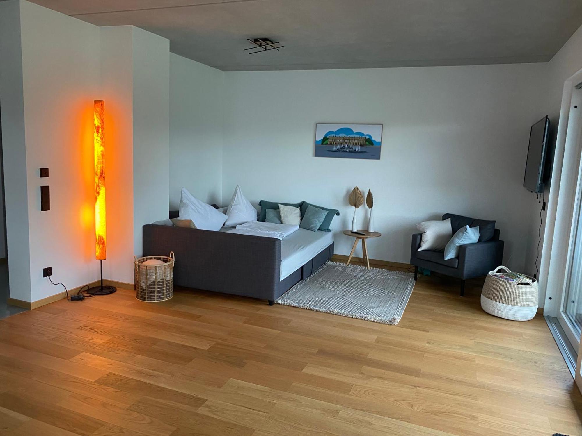 Neubau Gruener Wolpertinger Designwhg 106Qm Barrierefrei Apartamento Breitbrunn am Chiemsee Exterior foto